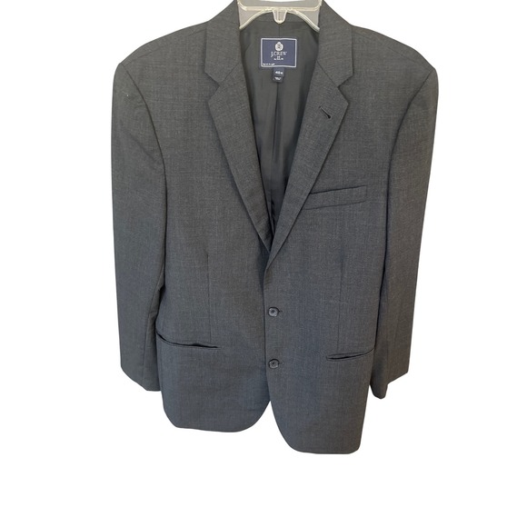Mens J.Crew Lightweight Wool Black 2 Button Blazer size 40R - Picture 1 of 10